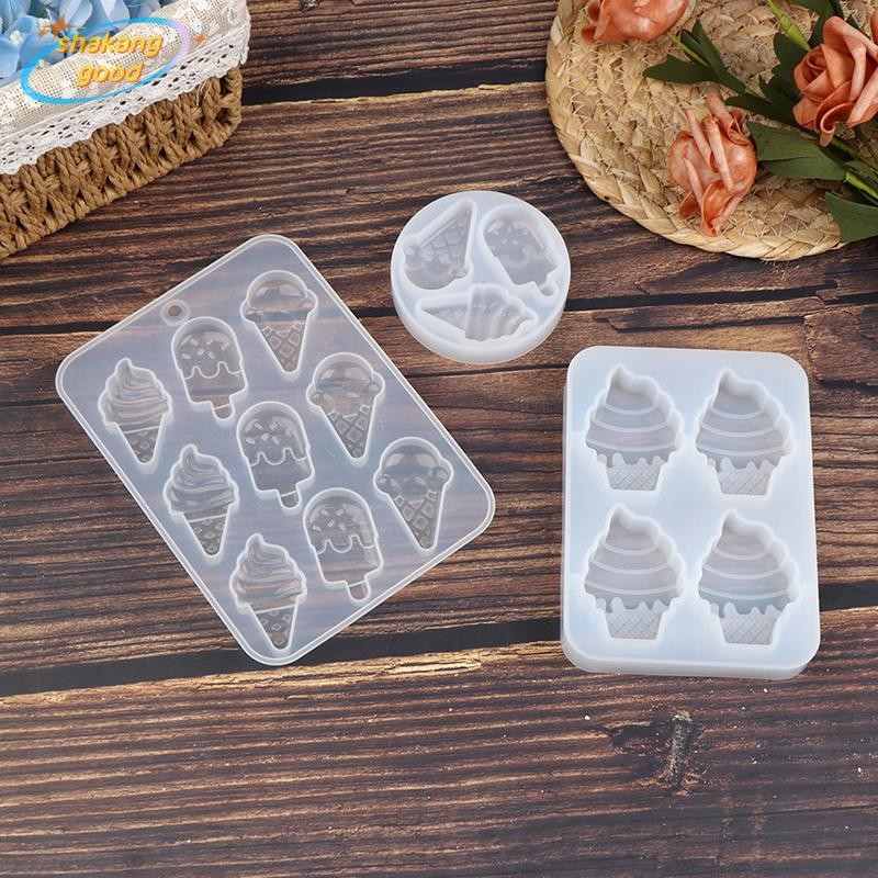 SKTH DIY ไอศกรีมไอติมแม่พิมพ์ซิลิโคนอาหาร Cabochon DIY Decoden อุปกรณ์ SKK