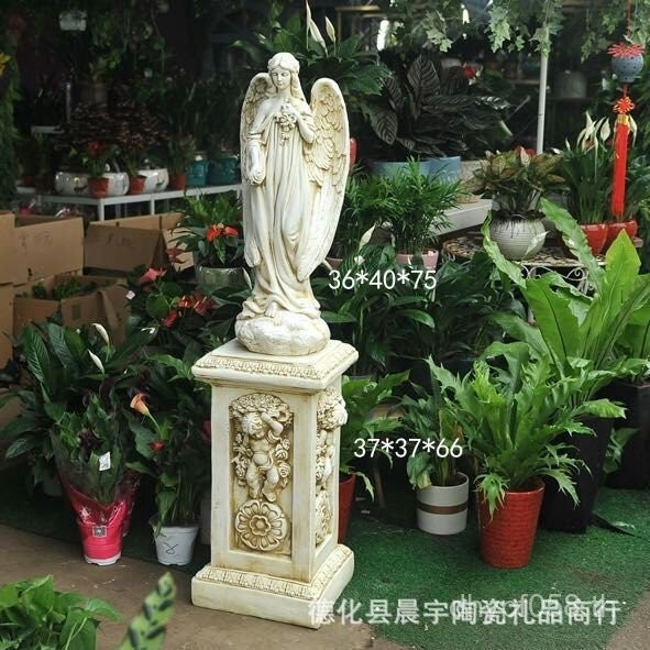 ชุดผสม Creative Gardening Magnesium Oxide Retro คอลัมน์โรมันหัตถกรรมยุโรป Angel เครื่องประดับ Distre