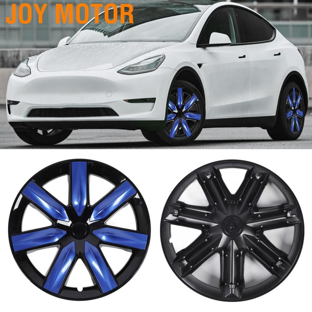 Joy Motor-Th 4 PCS Wheel Hub Cap Cover Car Hubcap ครอบคลุม RIM 48.26 ซม. / 19in สำหรับ Y 2021-2024 (