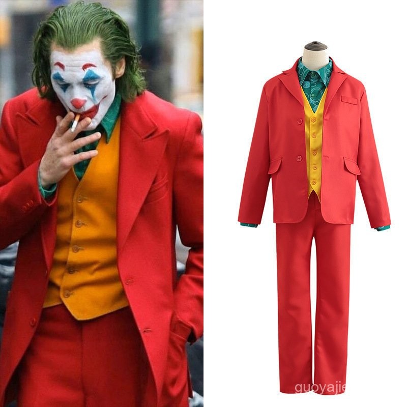 เครื่องแต่งกาย Cosplay DC Clown พร้อมเสื้อสูทสีแดง Phoenix สำหรับฮาโลวีน