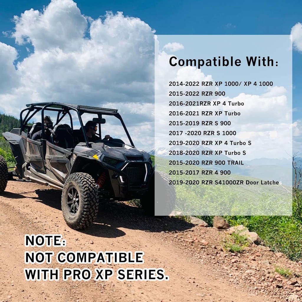 สลักประตูเข้ากันได้กับRZR, 1 คู่ป้องกันสนิมสลักง่าย 3.5 "สลัก Vent Extenderสําหรับการไหลเวียนของอากา