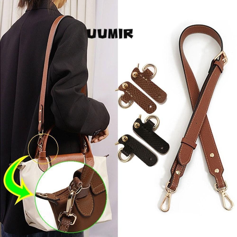 UUMIR สายคล้องไหล่หนังแท้, DIY เปลี่ยนการเปลี่ยนแปลงหัวเข็มขัด, Punch-free การปร