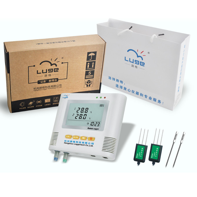จัดส่งฟรี Luge เครื่องวัดความชื้นอุณหภูมิดินแบบ Dual-Circuit L99-TWS-2