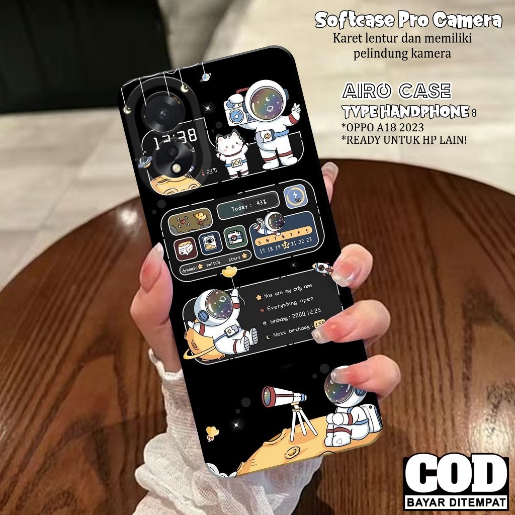 HP เคส Oppo A18 ใหม่ล่าสุด 2023 - เคส Oppo A18 Softcase - เคส AIRO - เคส Oppo A18 - เคส Oppo A18 - เ