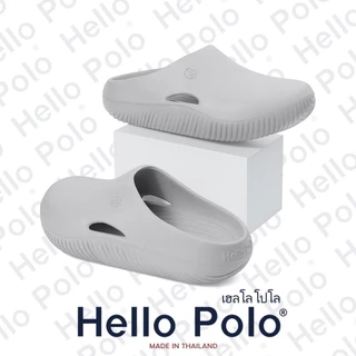 Hello Polo รุ่น HP8037 ผู้ชายและผู้หญิง แบบสวม รองเท้าสุขภาพ รองเท้านุ่ม รองเท้าแตะ กันลื่น แฟชั่น น้ำหนักเบาใส่สบา EVA