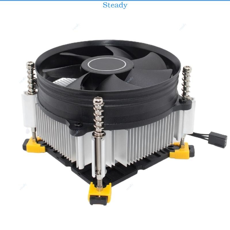 Steady CPU Cooler พัดลมฮีทซิงค์หม้อน้ําซ็อกเก็ตระบายความร้อนสําหรับคอมพิวเตอร์ LGA 1151 LGA1700
