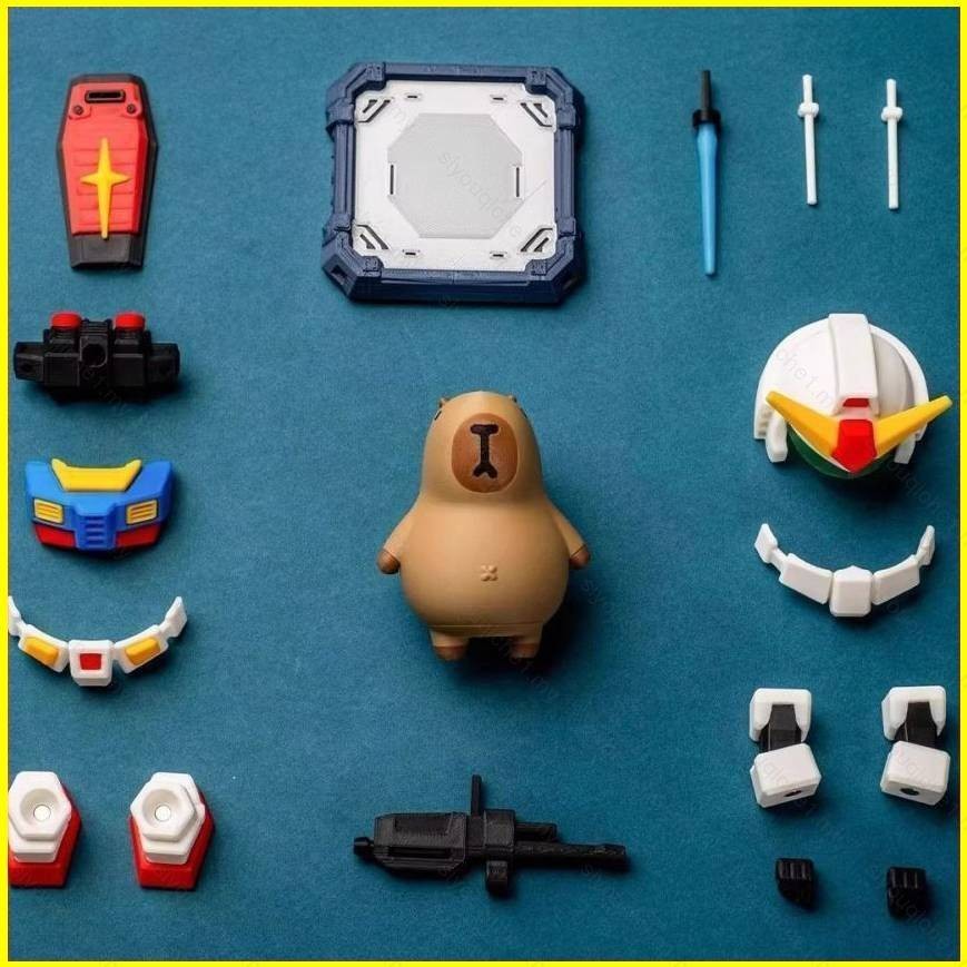 SY2 Capybara Action Figure cos กองกําลังพิเศษแม่เหล็กดึงดูดตุ๊กตาของเล่นสําหรับเด็กเครื่องประดับของข