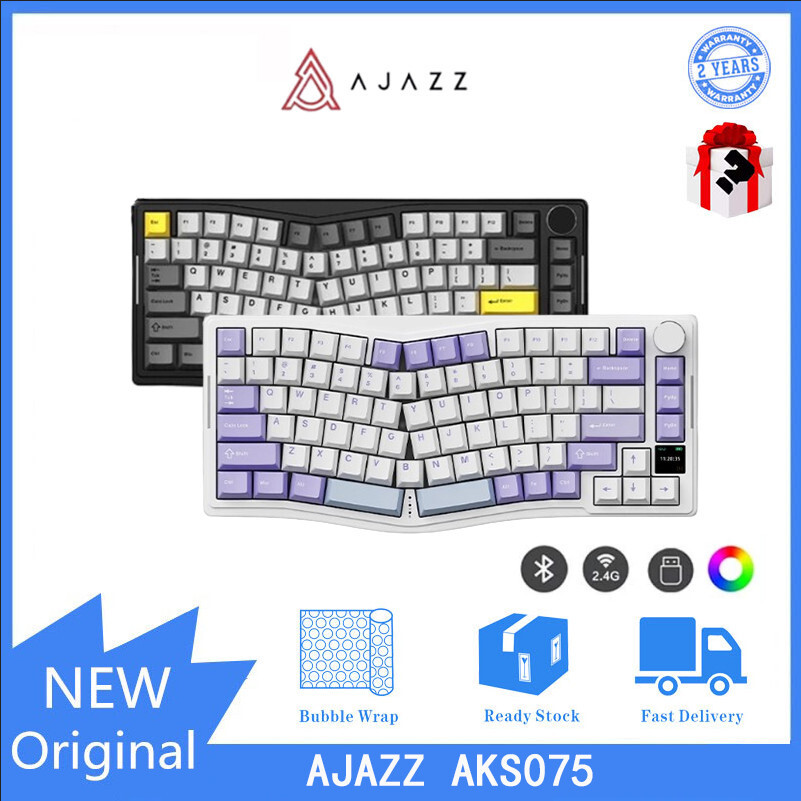AJAZZ AKS075 คีย์บอร์ดเชิงกล RGB สามโหมด