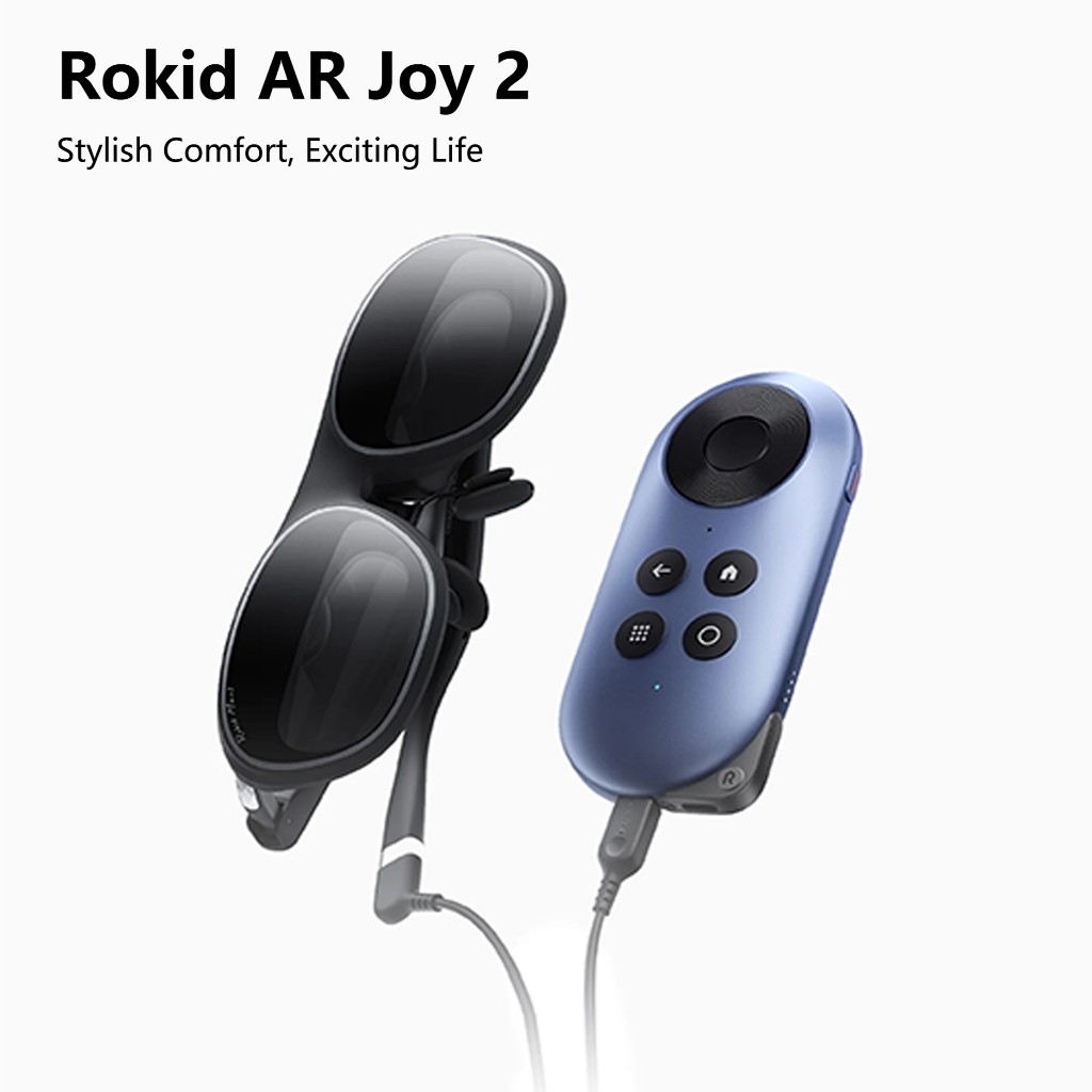 Rokid Max 2 แว่นตาอัจฉริยะ Ar Lite 3D เกมดูอุปกรณ์สถานีสมาร์ทแบบพกพาแว่นตา Ar