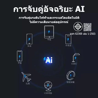 ที่ชาร์จเร็ว 120W หัวชาร์จเร็ว 3.0 ที่ชาร์จ USB แบบเร็ว 6 พอร์ต รองรับทุกประเภท