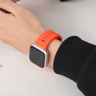 สายรัดข้อมือซิลิโคนกีฬา for Apple Watch IWatch Ultra/Ultra/SE 3 2 Series 11 10 9 8 7 6 5 4 49มม 46 45 44 42 41 40 38มม