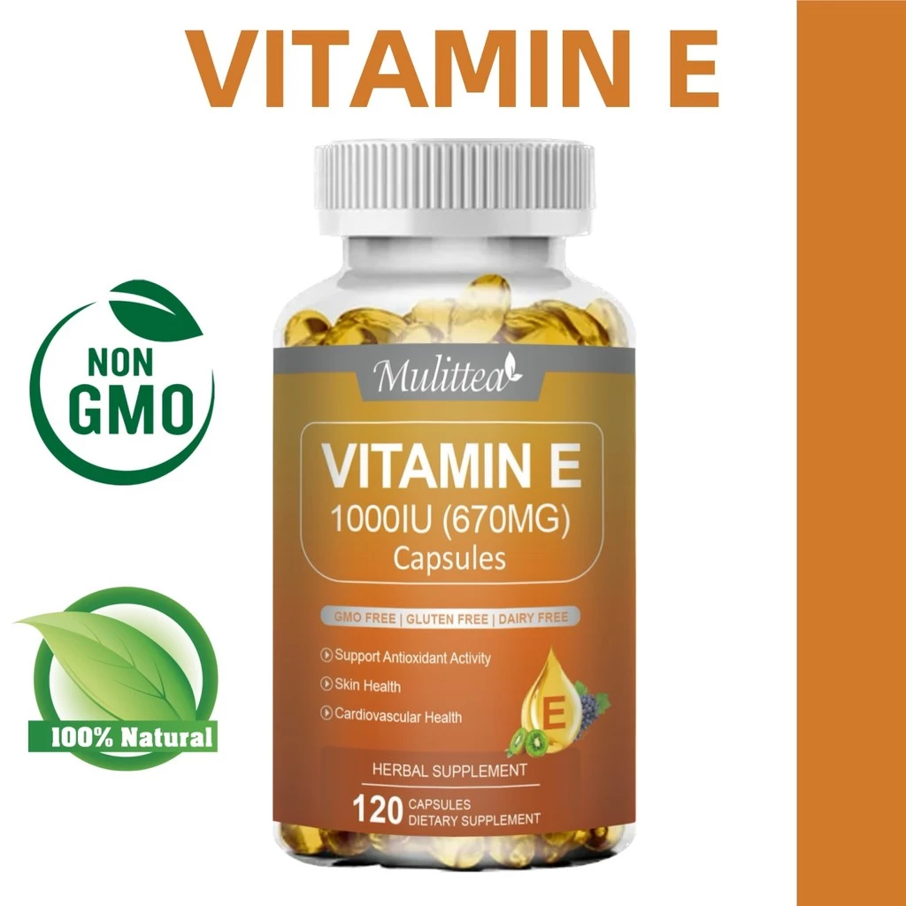 MULITTEA Vitamin E Capsules ปกป้องเซลล์ ส่งเสริมสุขภาพผิว