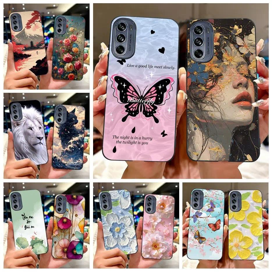 สําหรับ Motorola Moto G62 5G กรณีใหม่แฟชั่นทาสีกันกระแทก Soft TPU Matte เคสโทรศัพท์สําหรับ Moto G62 