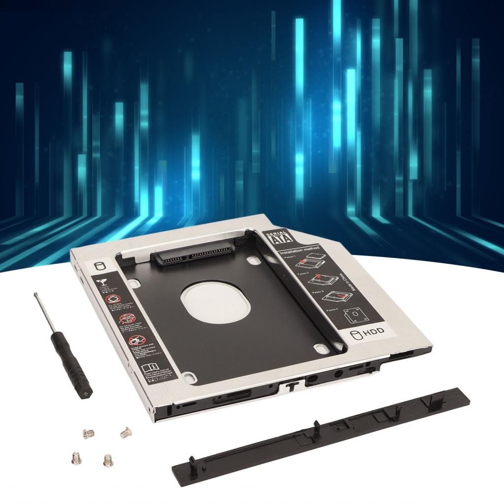 Ropa888-ph Universal 9.5 มม. 2.5in 2nd Cage อะแดปเตอร์แล็ปท็อป CD DVD ROM Optical Bay สําหรับ