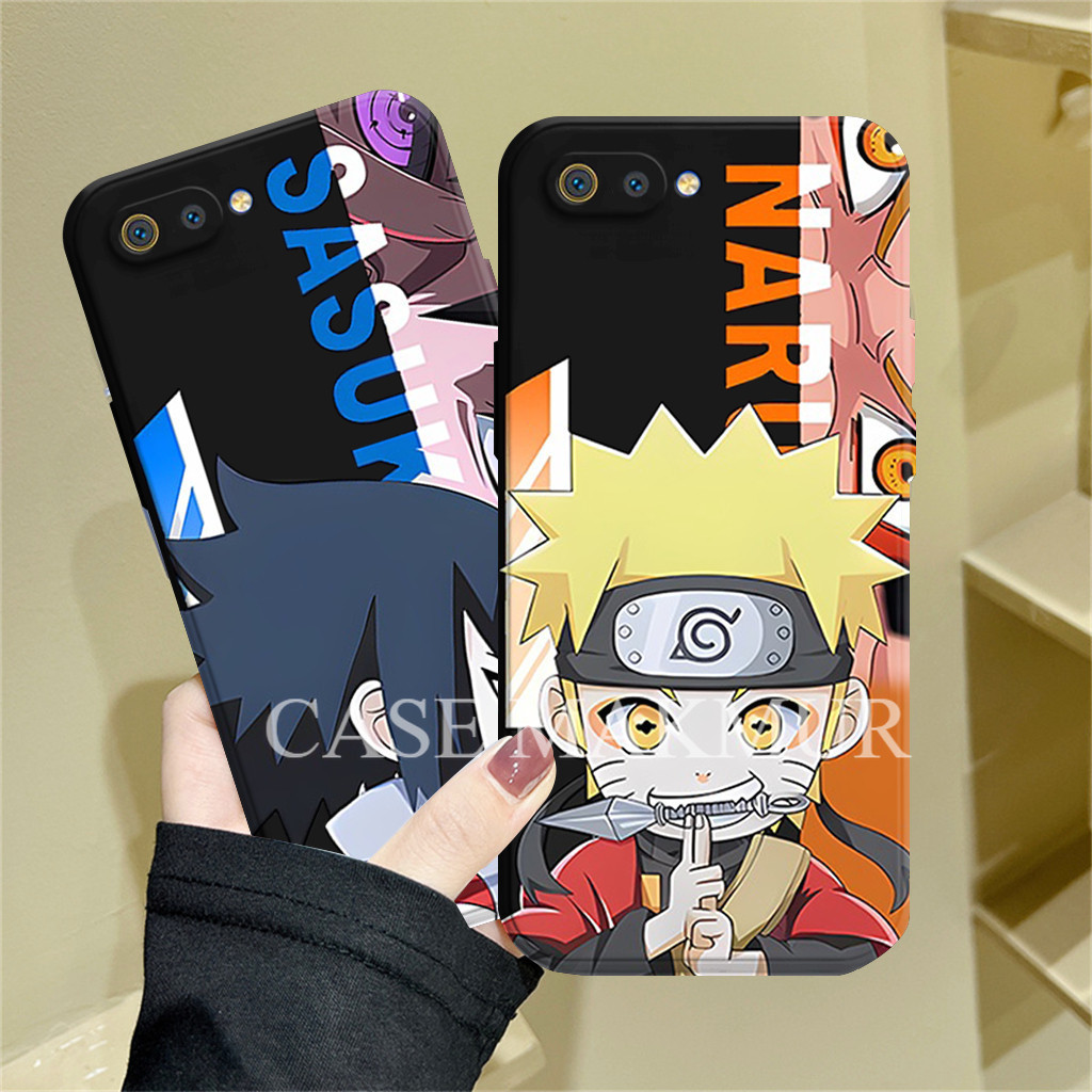 OPPO A1K / C2 / C1 / A3S / A5 - Anime Silicone - Narut0 & Sa5uke Character - Softcase - Pro Camera -