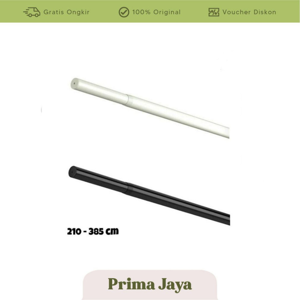 ใหม่ล่าสุด SWITZERLAND HGD ราวผ้าม่าน/ผ้าม่าน 210-385 ซม. อุปกรณ์ผ้าม่านสีขาว HU1138