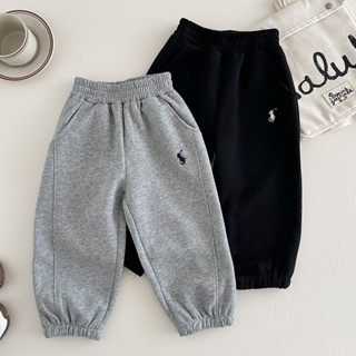กางเกง Sweatpants สไตล์เกาหลีสำหรับเด็กและเยาวชน สวมใส่สบายใ…