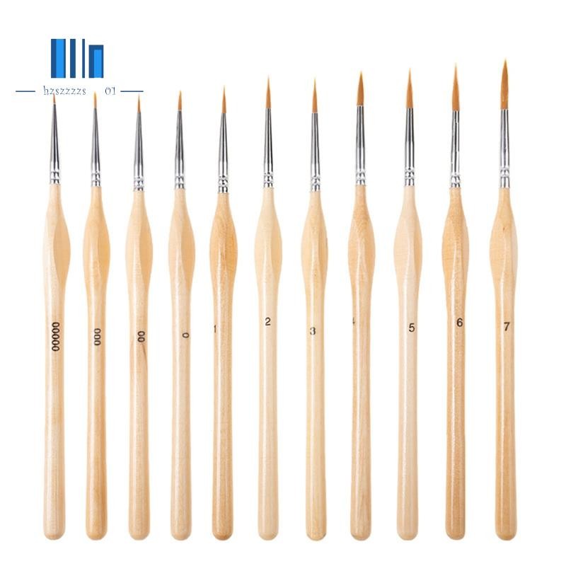 Hook Brush Handle with Ergonomic Grip Painting Detail Brush Artistic Painting Pen