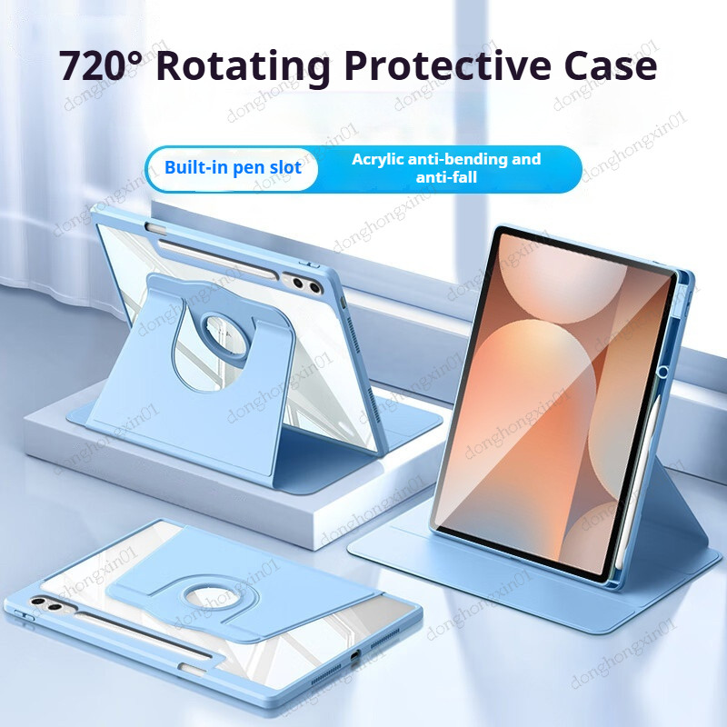 เคสหมุนได้ 360 สําหรับ Samsung Galaxy Tab S11 11 นิ้ว S10 Lite S10+FE 13.1"S9 10.9"S8 Plus 12.4 "S7 