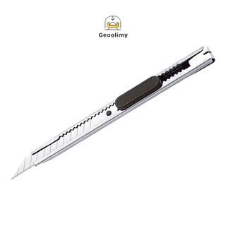 คัตเตอร์ มีดคัตเตอร์ คัตเตอร์ 9mm น้ำหนักเบา พกพาสะดวก ใบมีดเฉียง 30° Cutter ด้ามแสตนเลส