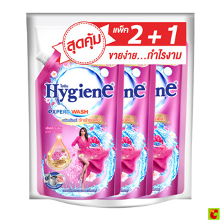 ไฮยีน ผลิตภัณฑ์ซักผ้าชนิดน้ำ เลิฟลี่ บลูม 600 มล. แพ็ค 2+1