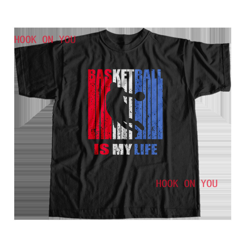 2025 ใหม่ 100_ Cotton Big Size Basketball Lovers Unisex T_yyt U1D2