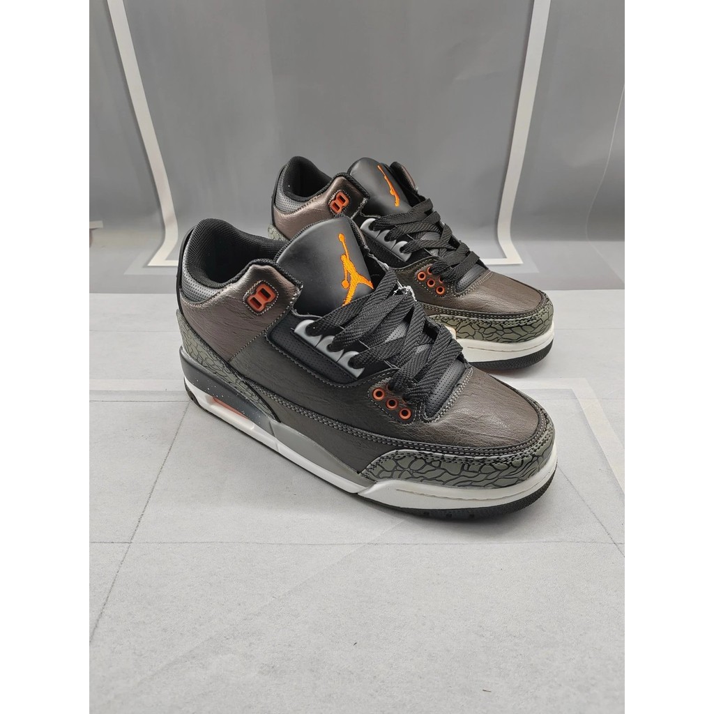 128 จัดส่งฟรี Air Jordan 3 Low Aj3 Low-cut Fear Code Number 36-44