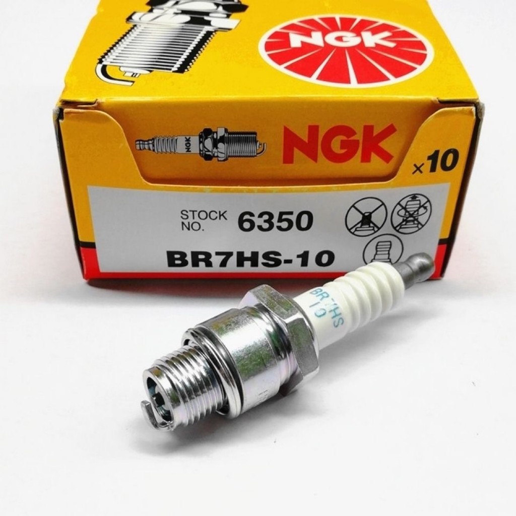 หัวเทียน NGK BR7HS-10 BR8HS-10 Two-Chong เรือแขวนเครื่องบินรถจักรยานยนต์เรือ Speedboat Outboard Life