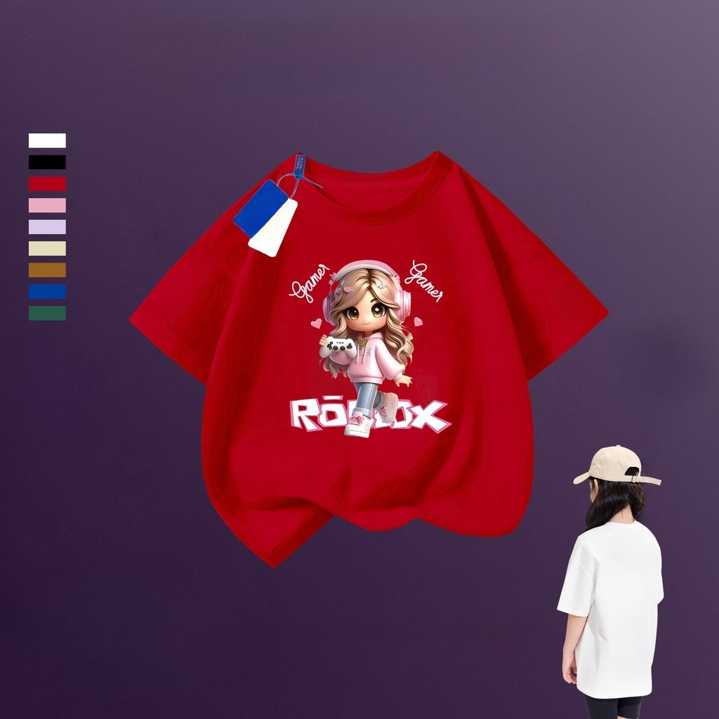 Yout-children เสื้อเด็ก เสื้อคอกลม ใส่สบาย cotton ลายพิมพ์แฟชั่น 2-9 ขวบ เด็ก 'GIRL'