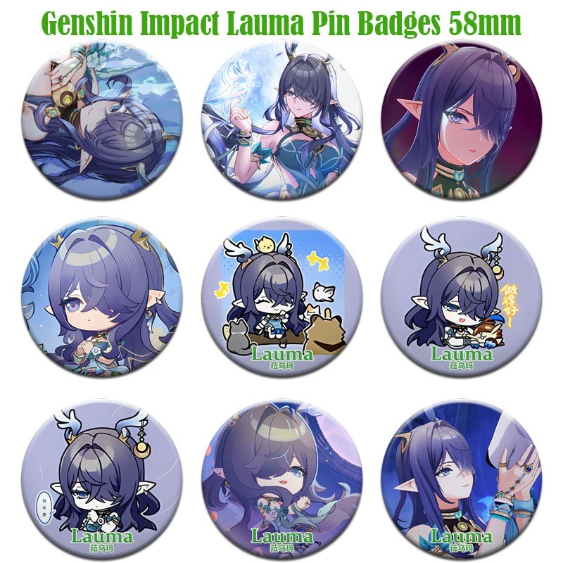 Genshin Impact Lauma Nod-Krai Character Pin Button Badge 58mm