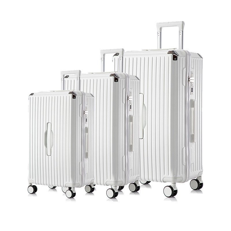 PC กระเป๋าเดินทางการค้าต่างประเทศ Cross-Border ขายส่งกระเป๋าเดินทาง ABS คุณภาพสูงกระเป๋าเดินทางสามชิ