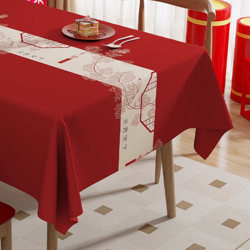 ผ้ารองโต๊ะกันน้ำ กันน้ำมัน ทำความสะอาดง่าย กันความร้อน รุ่นใหม่ปี 2025 สไตล์ยุโรป หรูหราระดับพรีเมียม เนื้อหนาพิเศษ - รูปที่ 4