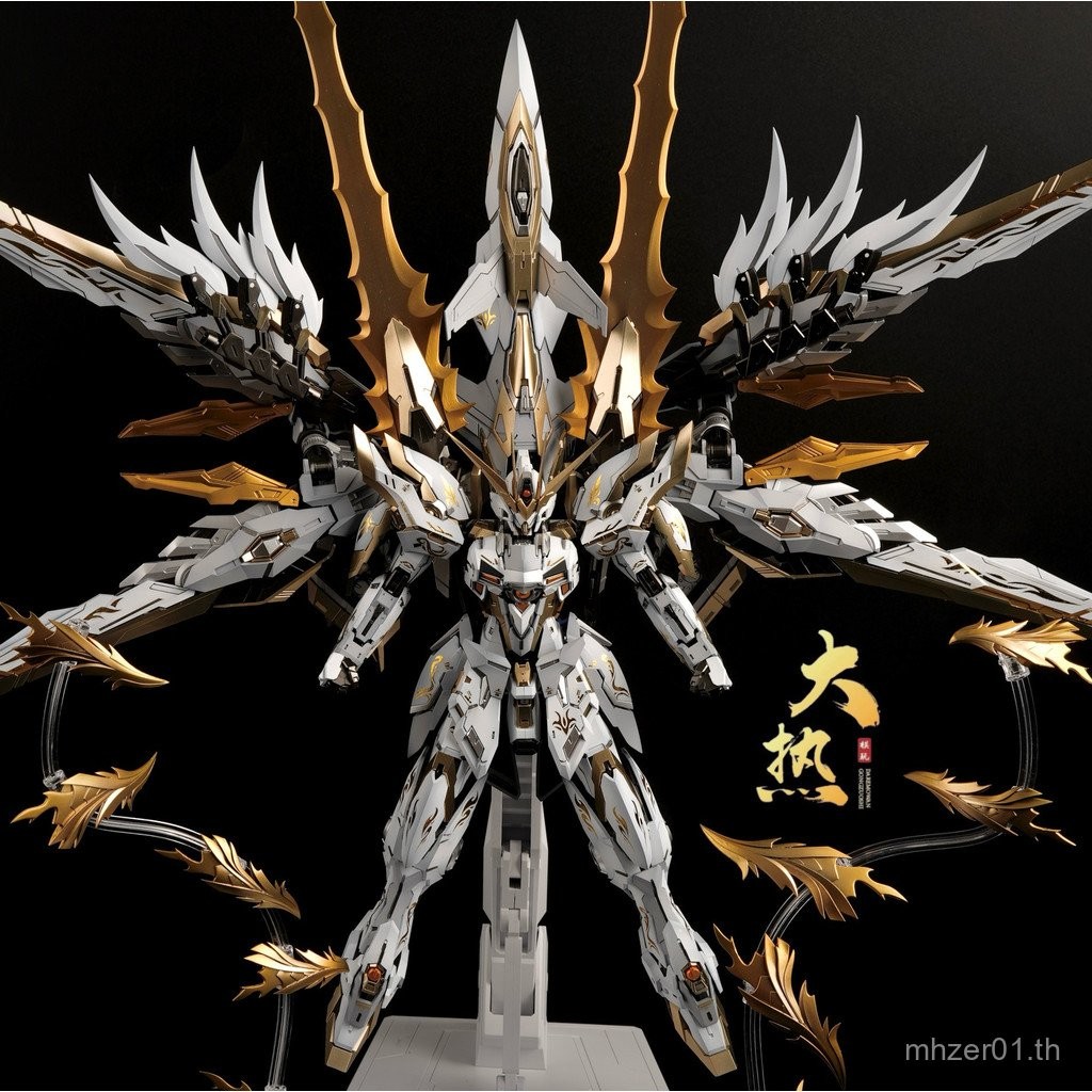 /100 ของขวัญ Snow White Skeleton Blue Flame Alloy Gundam Hot ZZA รุ่นเปลี่ยนสีจีน Creative Boys 1 As