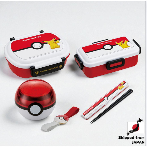 Skater Pokémon Monster Ball Lunch Box & Utensils Set