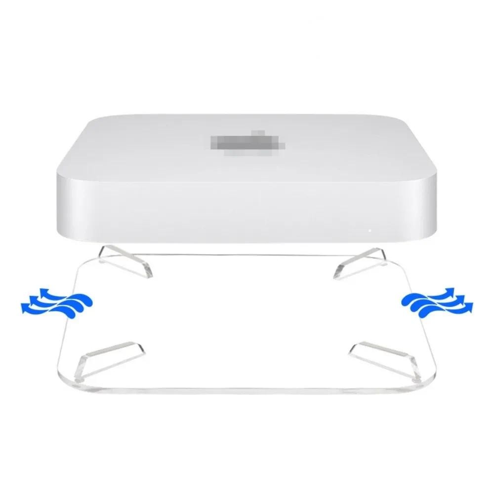 อะคริลิค Bracket ขาตั้งเดสก์ท็อป Anti-Slip Desktop ฐานสําหรับ Mac Mini 2010-2020 M1/M2 สําหรับ Mac Mini M2 Pro/Mac Mini 2023