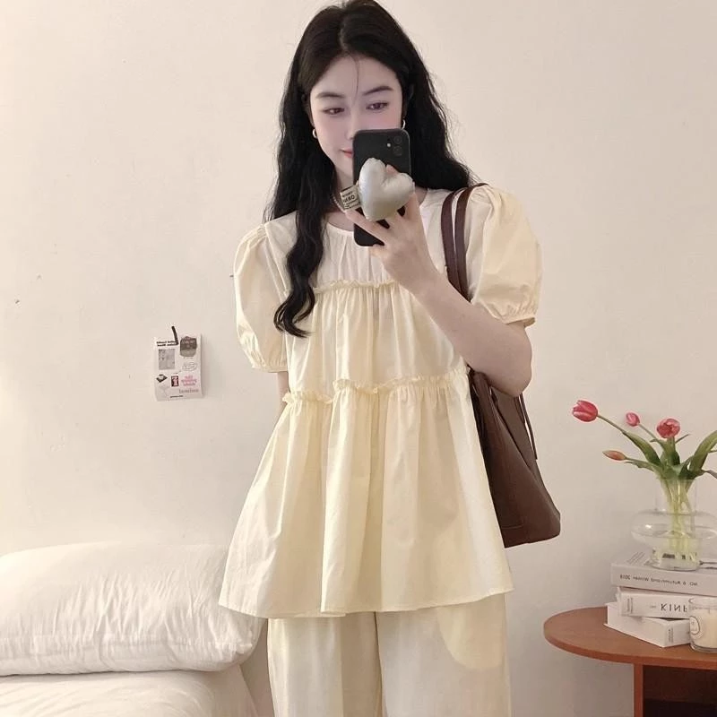 Red Berryเสื้อแขนพองหลวมคลุมท้องสำหรับหญิงตั้งครรภ์ในช่วงฤดูร้อน W630