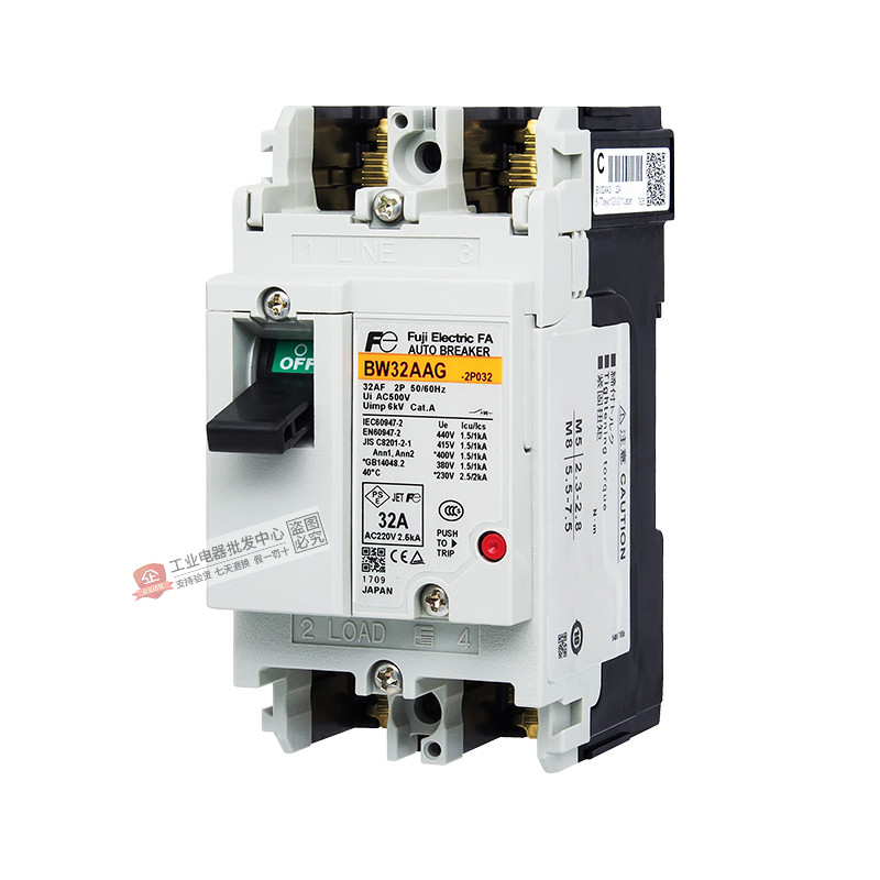 ของแท้ Fuji Circuit Breaker 3P Air Switch BW32AAG 50EAG 63EAG 100EAG 2P 20 32A