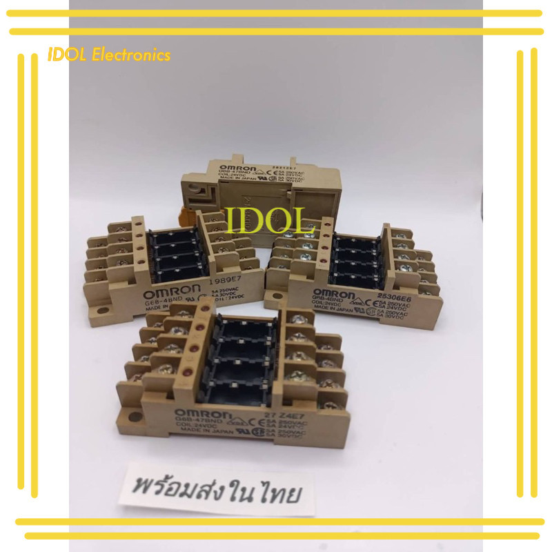 แท้พร้อมส่ง ฐานมือ2 ขายตามสภาพภาพ  โมดูลรีเลย์พาวเวอร์ G6B-4BND G6B-47BN G6B-4CBDC24V 5V 12V G6B-47B