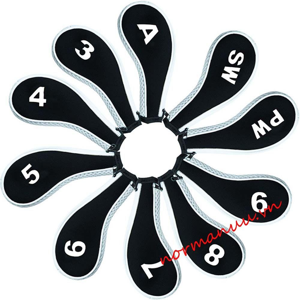 NORMAN6G Golf Iron Headcover Golf Putter Sports Protector Case Golf Iron Covers Set Protective Cover