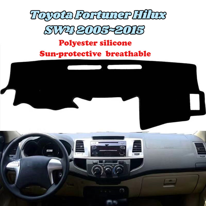รถแดชบอร์ดสําหรับ Toyota Fortuner Fortuner Hilux SW4 2005 ~ 2015 แผ่นกันลื่น Anti-UV