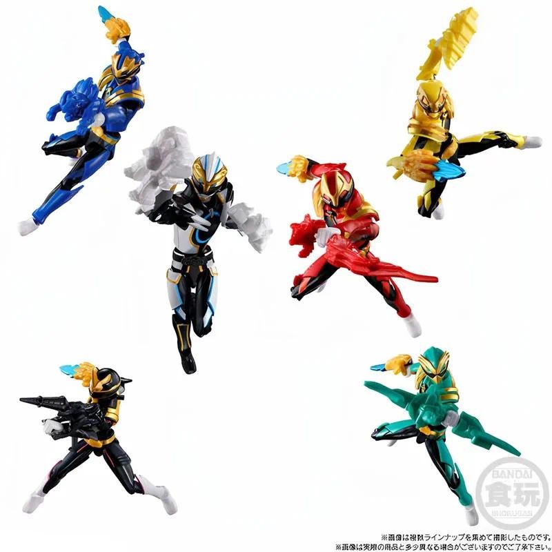 Bandai ของแท้ No.1 Sentai Gozyuger Shokugan ของเล่น Gozyu หมาป่า Polar อะนิเมะ Action Figure ตกแต่งข