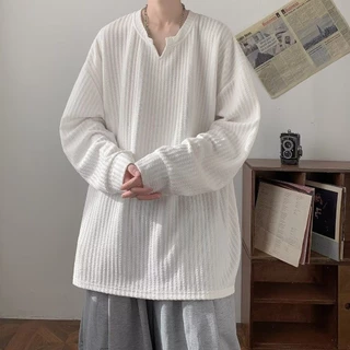 เสื้อกันหนาวผู้ชาย สไตล์ฮาราจูกุญี่ปุ่นย้อนยุคอเมริกัน ใส่ได้หลายโอกาส