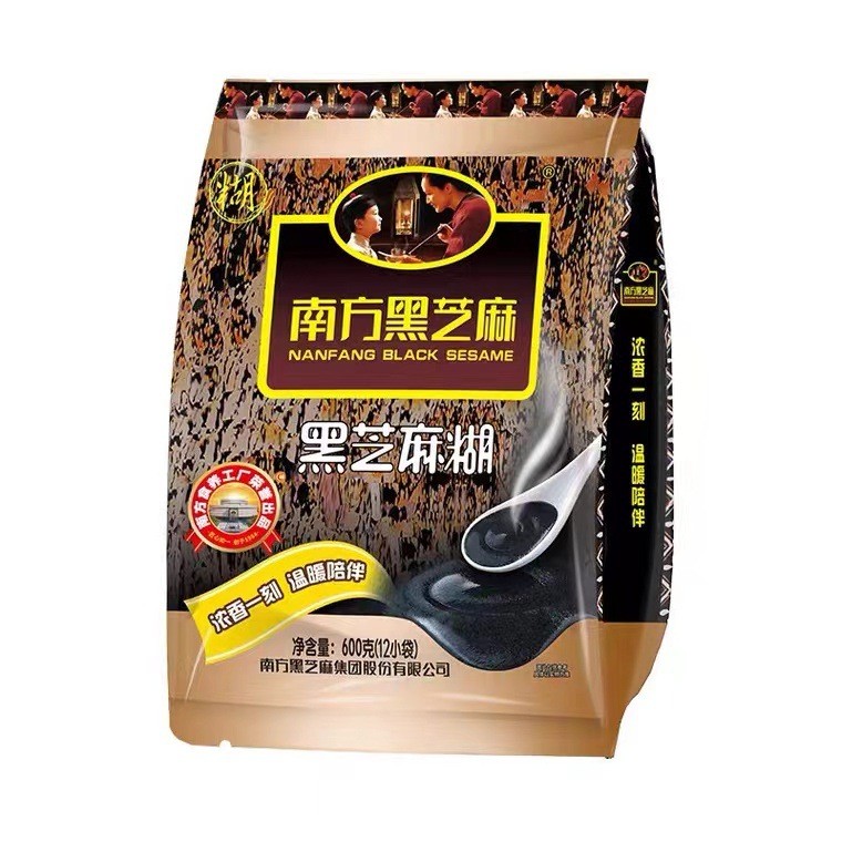 Southern Black Sesame Paste 00g Bag Original Black Sesame Paste ซองอิสระงาดําวางอาหารเช้าเครื่องดื่ม