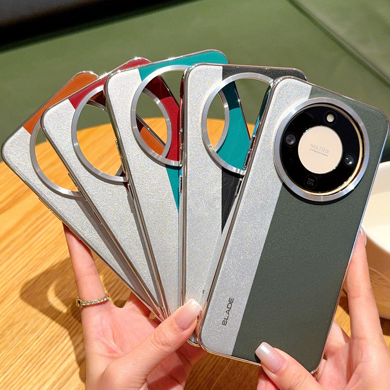 เหมาะสําหรับ Honor x70 เคสโทรศัพท์การจับคู่สีพรีเมี่ยม Huawei Honor x70 ธรรมดาหนังป้องกันกรณี Honor 