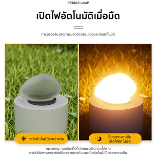 ไฟก้อนหิน ไฟหินโซล่าเซลล์ ไฟโซล่าเซลล์ สำหรับสวนและทางเดินตกแต่งทางเดินบ้านและสวน