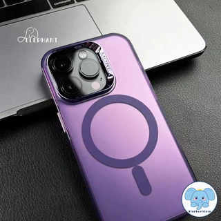 เคสโทรศัพท์รุ่น11 15 สำหรับIPhone 13 14 12 16 15 11 Pro Max 14 16 15 Plus เคสชาร์จแม่เหล็กไฟฟ้าที่มีสีสันสดใส