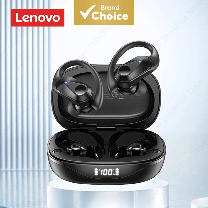 Lenovo LP75 หูฟังบลูทูธหูฟัง TWS คุณภาพสูงไฮไฟสเตอริโอ IPX5 กันน้ําตัดเสียงรบกวนสําหรับการใช้งานทุกวัน