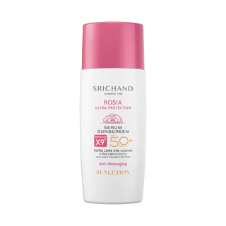 Srichand Sunlution Rosia Ultra Protection Serum Sunscreen SPF50+ PA++++ 40ml ศรีจันทร์ เซรั่มกันแดดเนื้อบางเบา.