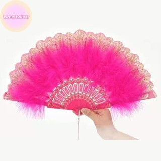 TRWITR Lolita พัดลมพับญี่ปุ่น Sweet Fairy สาว Dark Gothic Co…