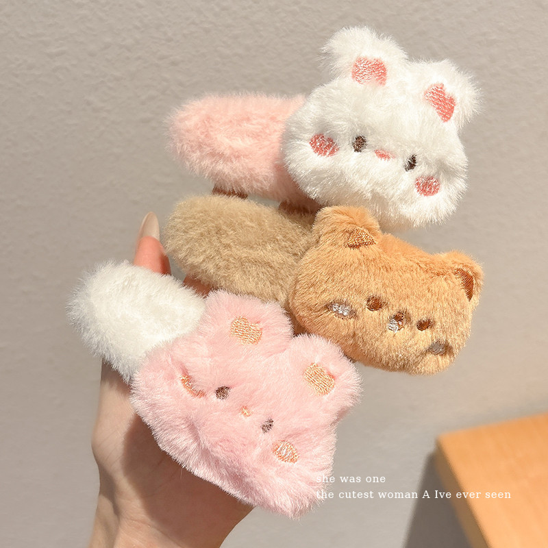 กิ๊บติดผมออกแบบเป็นรูปกระต่ายและตุ๊กตาหมี พร้อมคลิป น่ารักสำหรับสาวๆ